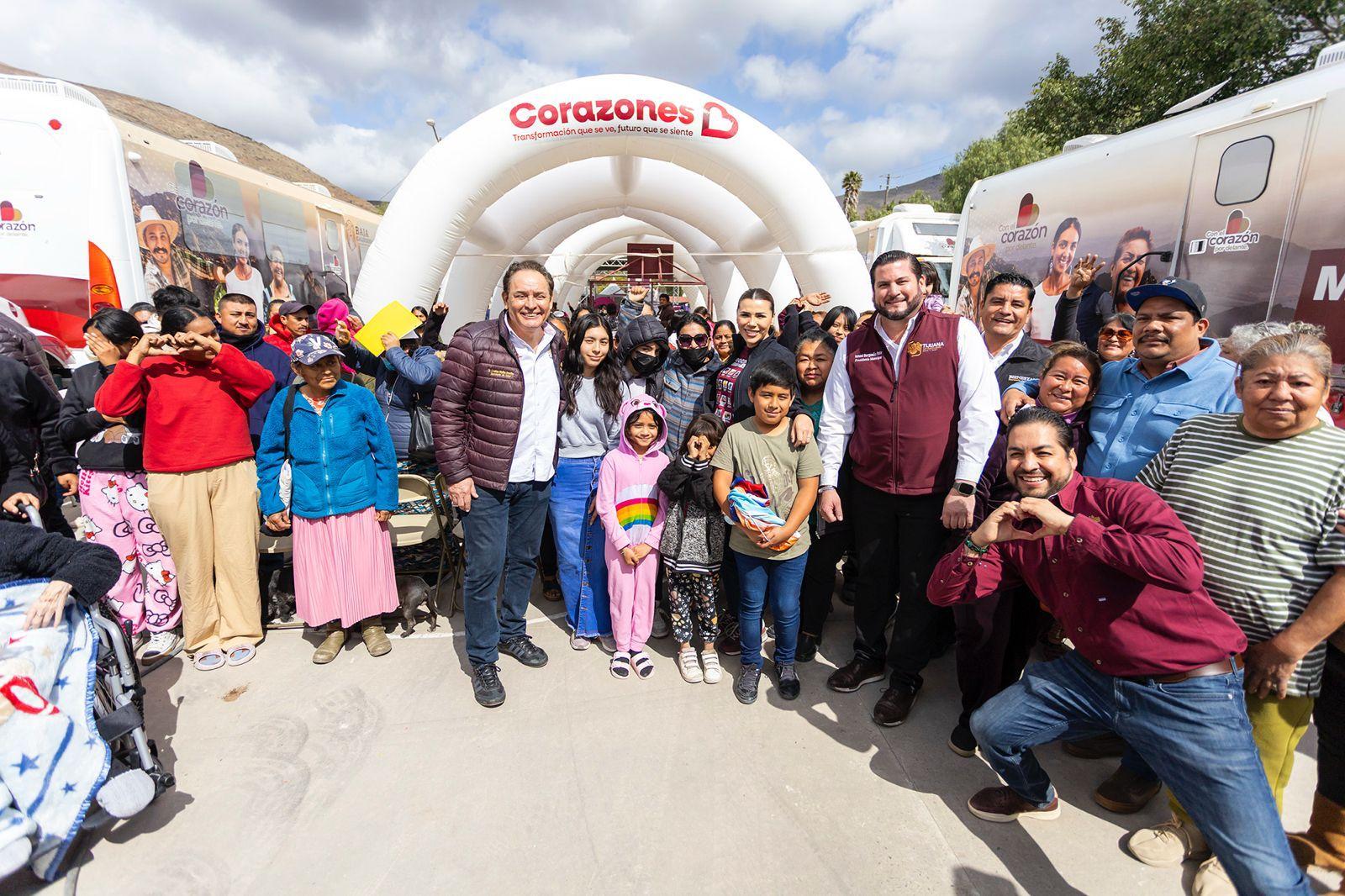 Avanza la transformación en Altiplano: Marina del Pilar supervisa obras y entrega apoyos a familias